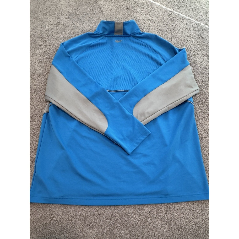 Reebok 1/4 Zip Pullover Men's‎ 2XL Blue Gray Long Sleeve Athletic Training Shirt
